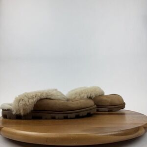 Womens Ugg Coquette Chestnut Shearling Lined Slip On Flat Slippers Shoes Size 8‎